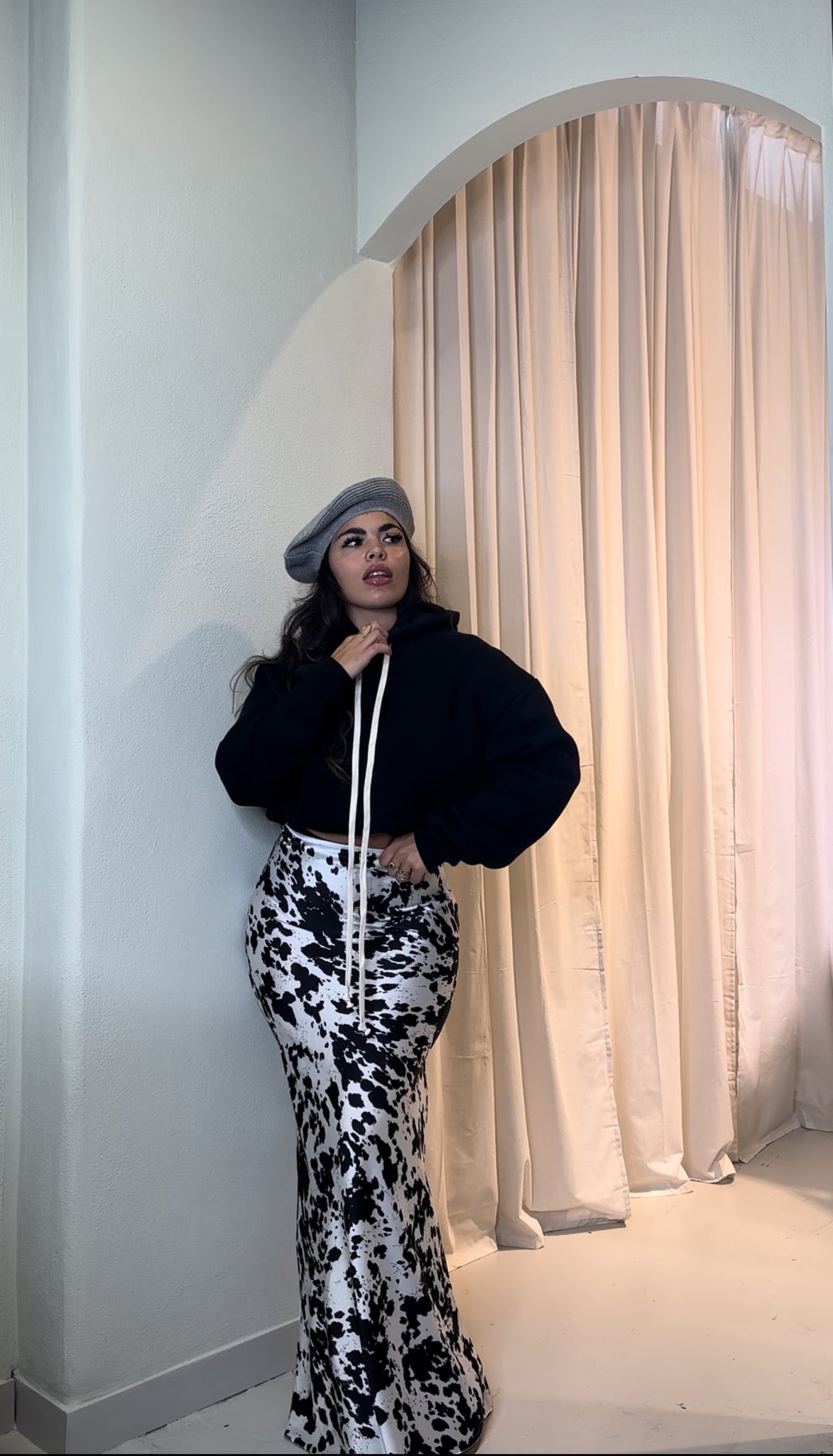 Gonna B/W animalier